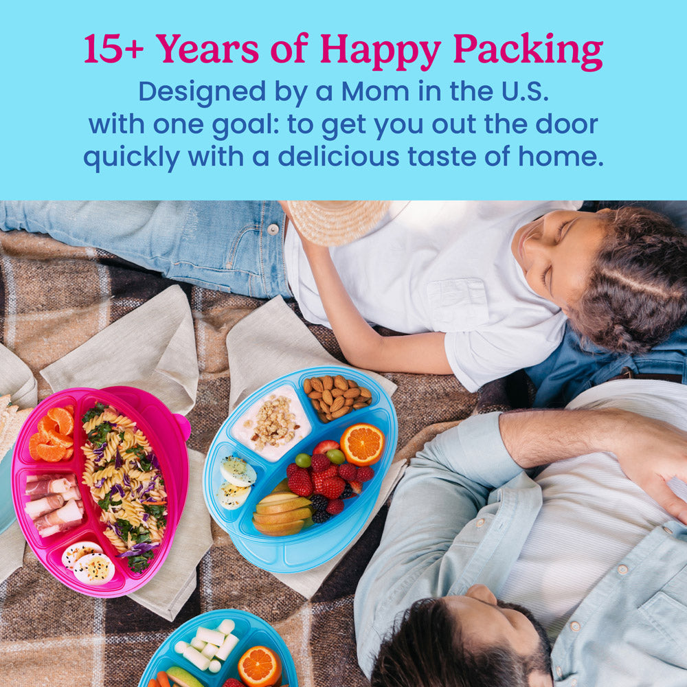 Bentgo Easyboxes 4-Compartment Oval Containers 8-Piece Set